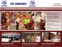 Tablet Screenshot of petcomfortsaberdeen.co.uk